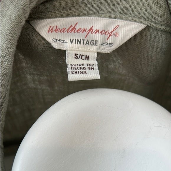 Weatherproof Olive Green Button-Down Dress - Picture 2 of 10